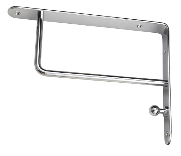 Полкодержатель, матовый хром, сталь, прямоугольный SETE SH-021-05