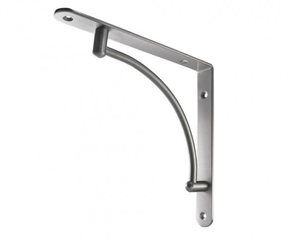 Полкодержатель, хромированный, сталь, вогнутый SETE SH-019-01