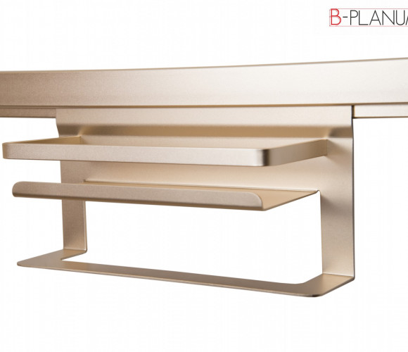 Полка для специй и полотенец B-PLANUM, Шампань, 349*163*118мм SRK221/CHMP   БОЯРД