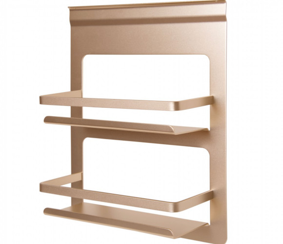 Полка для специй 2-х ур. B-PLANUM, Шампань, 329*118*402мм SRK222/CHMP   БОЯРД