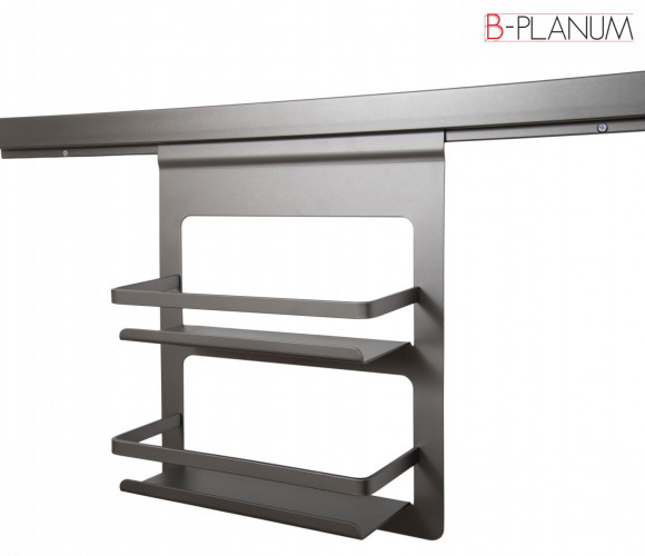 Полка для специй 2-х ур. B-PLANUM, Тефлон, 329*118*402мм SRK222/TFL   БОЯРД