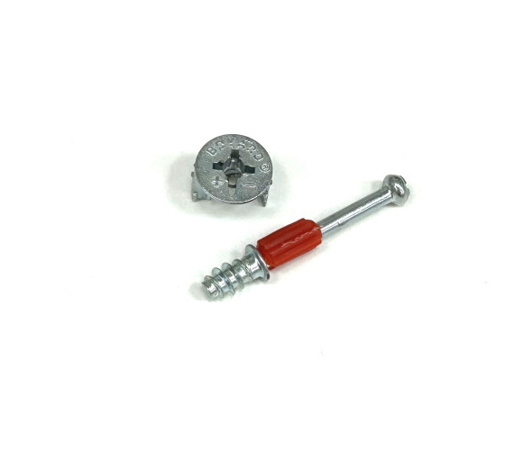 Эксцентриковая стяжка B-FIX 51 + дюбель, ST01/51/6/RdZn/01  БОЯРД