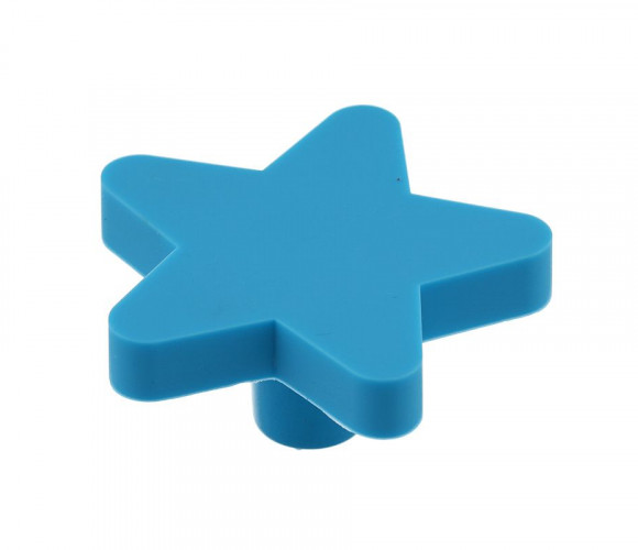 Ручка мебельная UM-STAR-NB звезда, голубой