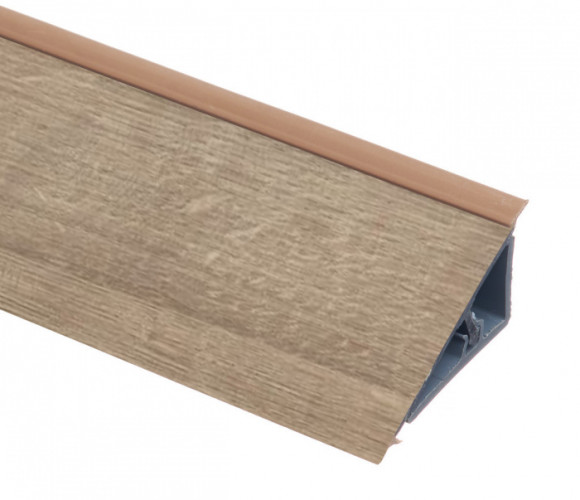 REHAU Перфетто-лайн - Плинтус №050    Деревянные блоки натуральные 4200мм.  16101051001