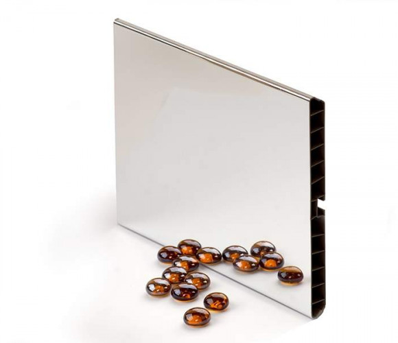 Цоколь пластиковый h100мм, L-4м, зеркальный 10.044 4м