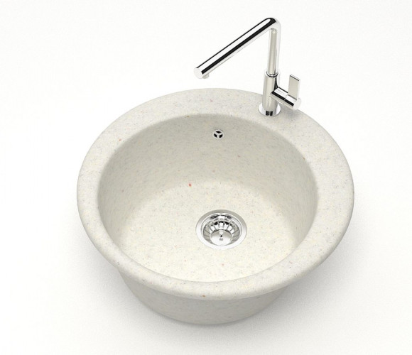 Мойка Модель 30, Круглая D475мм, Хлопок Q7  Мрамор