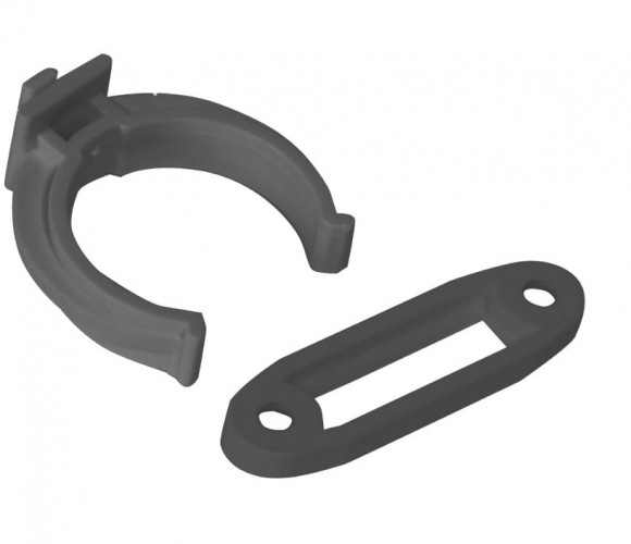 Клипса универсальная, черная (пластик)