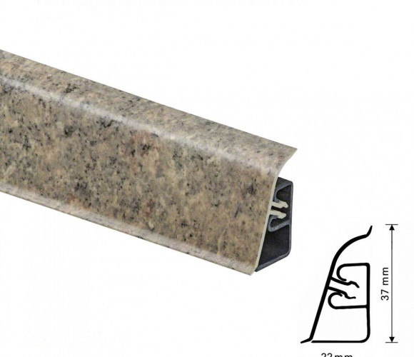 Thermoplast CEZAR BL44 - Плинтус - 371 (4,2)   Галицио серо-бежевый 37*24*4200 (BL44-070)