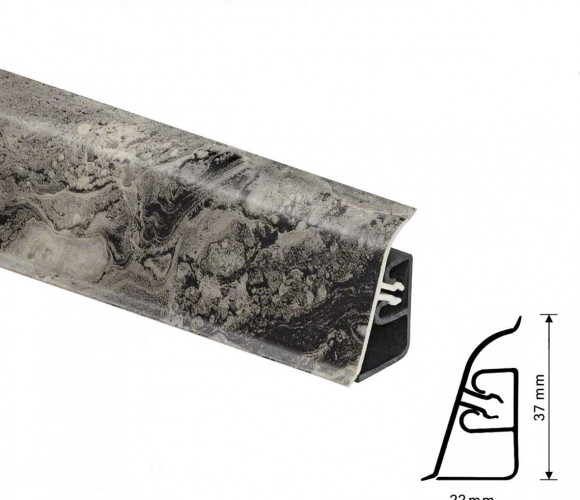 Thermoplast CEZAR BL44 - Плинтус - 094 (4,2)   Чиполлино черная медь 37*24*4200 (BL44-135)