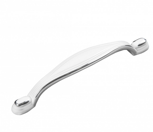 RS471CP/W.3/96 Хром полированный, Белый Ручка КРОКУС