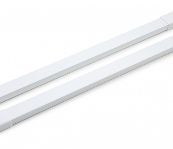 Продольный прямоугольный рейлинг для ящиков СТАРТ Белый SBR09/W/450