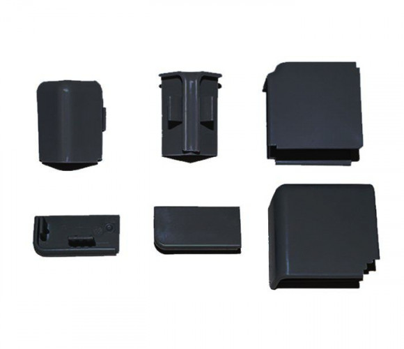 Аксессуары для плинтуса КВАДРО, Черный