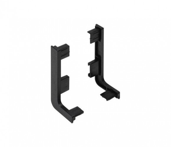 Заглушки для горизонт. профиля GOLA L черный/черный REHAU