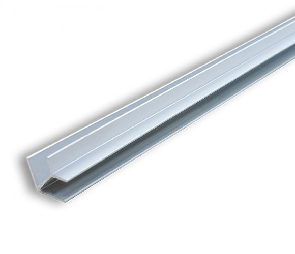 Планка угловая 6 мм, L=0,6м (Для мебельного щита)   ХРОМ