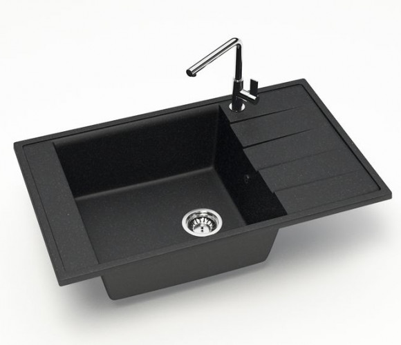 Мойка Модель 29,  815х500х212мм, Черный Q4  Мрамор