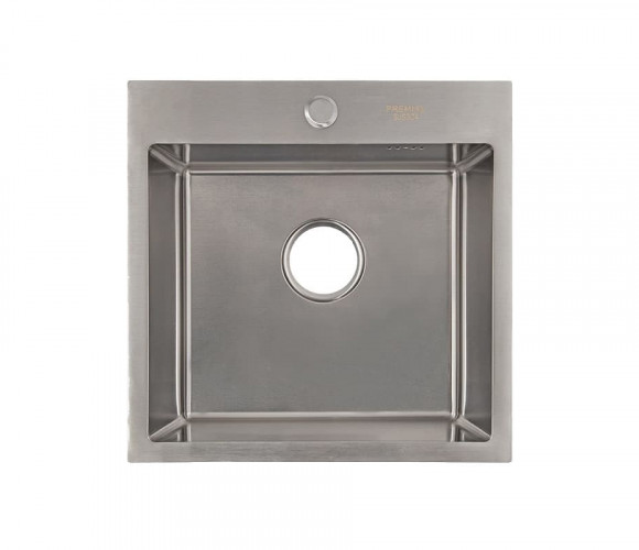 Мойка Premial PR 5050 (500х500х220мм, толщ.3мм), Сталь шлифованная