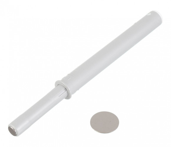 Толкатель ВРЕЗНОЙ, длинный с магнитным окончанием, белый   AM-OWM-DL-MG-10