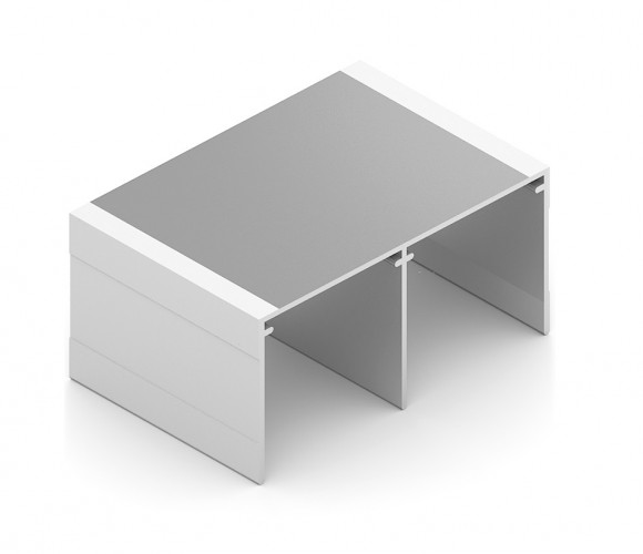 АРИСТО Направляющая двойная верхняя, 5400, белый   AS0046