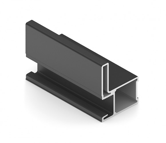 АРИСТО Профиль вертикальный l, 2700, черный   AS0639