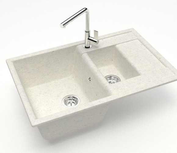 Мойка Модель 210,  755х500х218мм, Хлопок Q7  Мрамор