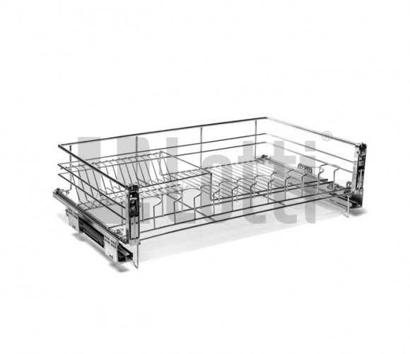 Cargo 800мм Посудосушитель с креп. к фасаду с доводчиком 778х450х225 хром, LS1/800CK/D (B)