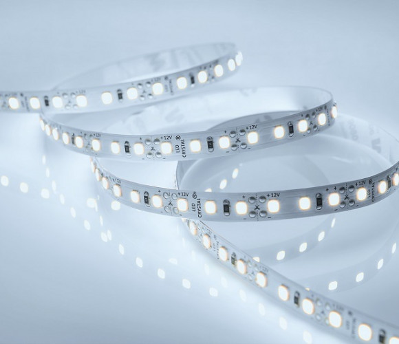 Лента светодиодная 120 диодов/м.п. 3528 хол.белый,12V,9.6W открытая, IP20 LR2-CW120