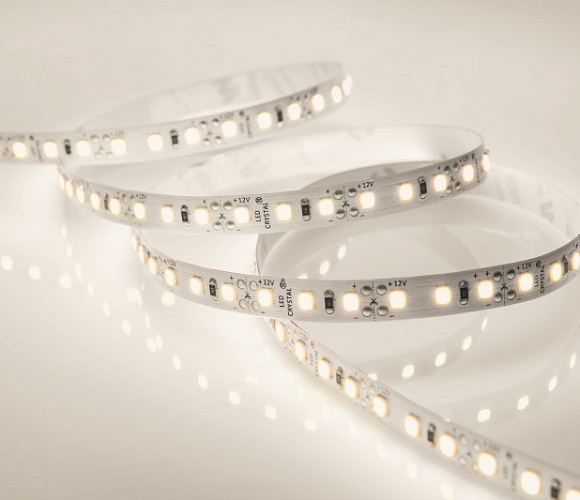 Лента светодиодная 120 диодов/м.п. 3528 теп.белый,12V,9.6W открытая, IP20 LR2-WW120