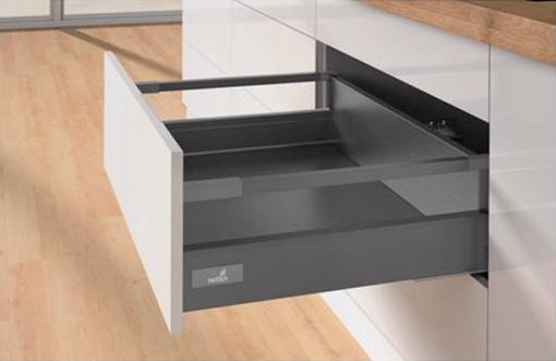 9245442 КОМПЛЕКТ КОРОБА INNOTECH ATIRA ПОЛН. ВЫДВ. С PUSH TO OPEN, H144, NL470, РЕЛИНГИ, АНТРАЦИТ