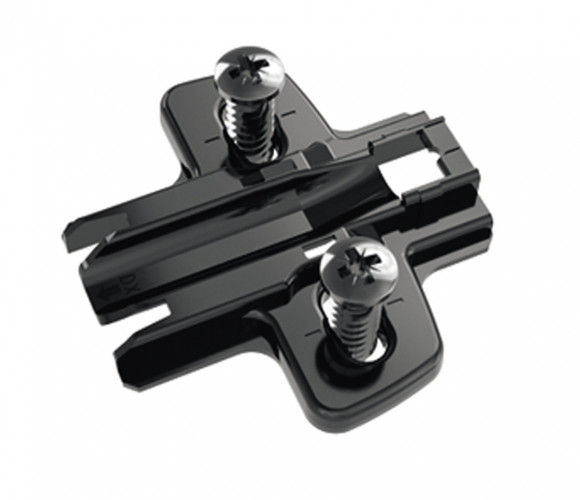 9091799 Крестообразная монтажная планка для петли Sensys, черный обсидиан, D0, с евровинтами