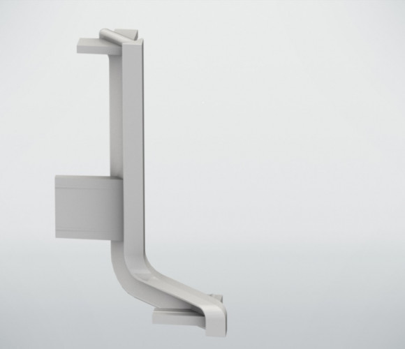 Угол для горизонт. профиля GOLA 90гр. L наружный, серый/серый REHAU