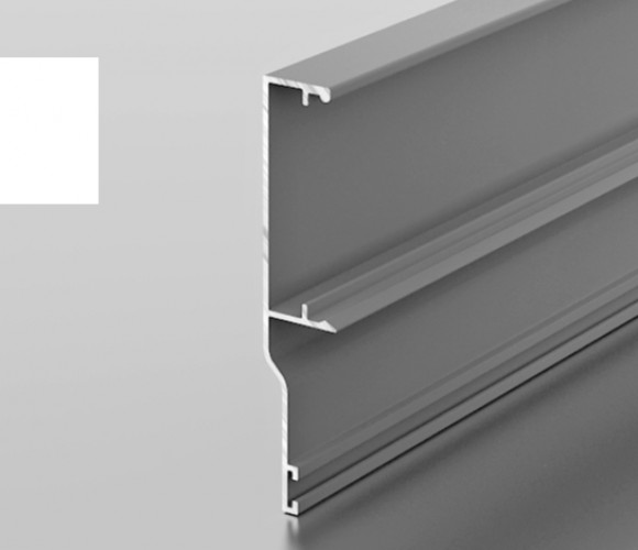 Профиль PS 1-04  Наличник верхней направляющей потолочный (Белый)