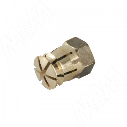 Футорка распорная металлическая без шарика, М6 Х 12   BU54