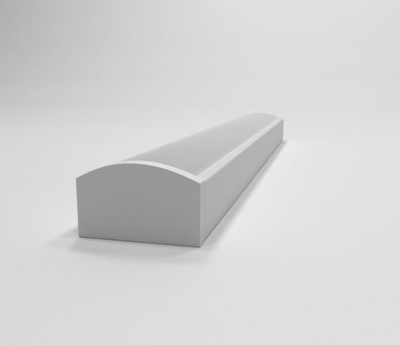 Профиль накладной под светодиодную ленту, белый, 2м