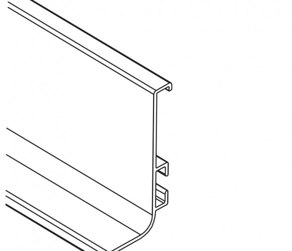 Профиль GOLA алюм. горизонтальный L-образный, Никель 4100мм REHAU