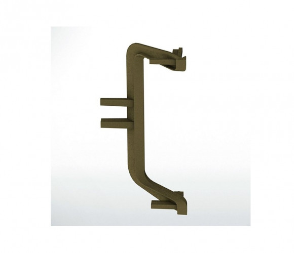 Угол для горизонт. профиля GOLA 90гр. С наружный, никель REHAU