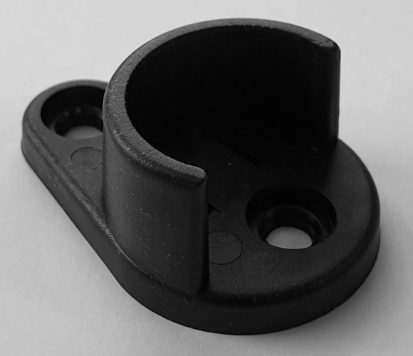 Штангодержатель круглый, черный