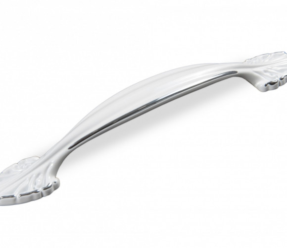 RS472CP/W.3/128 Хром полированный/Белый Ручка ХЛОПОК