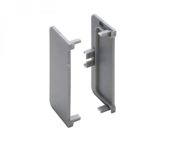 Заглушки закрытые для горизонт. профиля GOLA C серый/серый REHAU