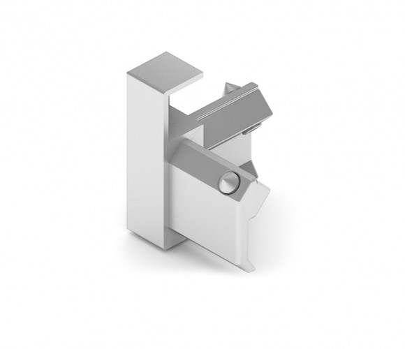 АРИСТО Уголки соед. полки с подсветкой, 4 шт, серебро   DE0253