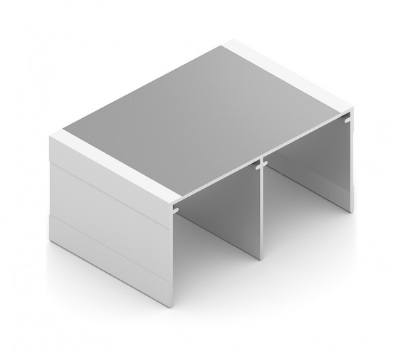 АРИСТО Направляющая двойная верхняя, 5400, белый матовый   AS0046