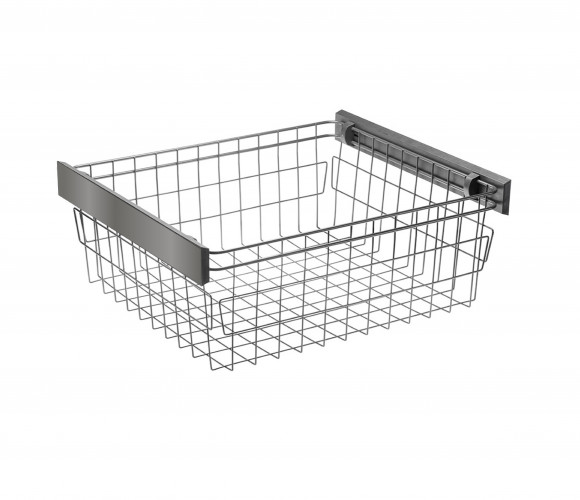 Корзина для белья SMART, в модуль 600мм, Графит, шар. напр.  GTV   W-WKO60-BP-60