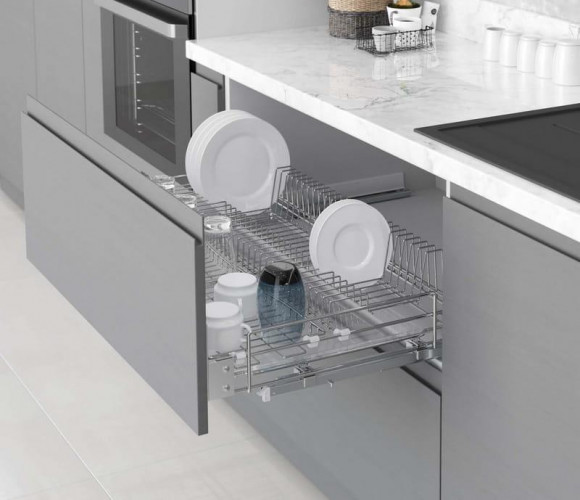 Cargo 700мм Посудосушитель Starax (660-680х520х185) хром   S-2032-C