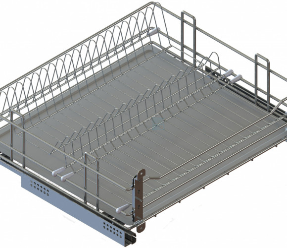 Cargo 500мм Посудосушитель выкатной Квадро, хром