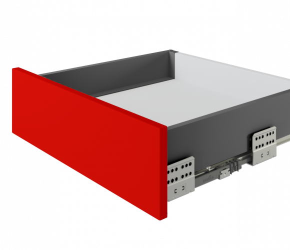 Ящик СТАРТ PUSH с ПРЯМЫМИ боковинами Графит SB28GRPH.1/500, выс. стенки 86мм