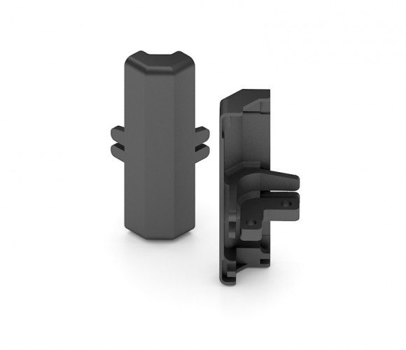 АРИСТО Уголок заглушки направляющей 4ПДВ, черный   FH0043