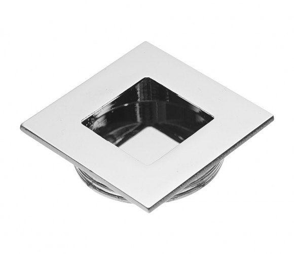 Ручка врезная квадратная 40х40мм. UZ B226-001 хром