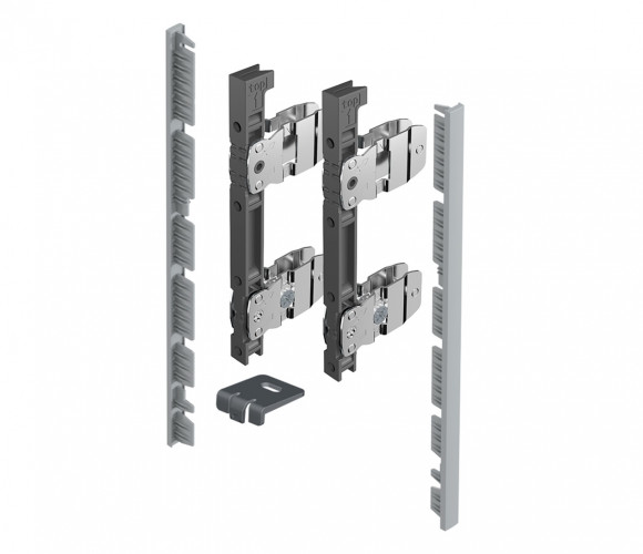 9257613 КОМПЛЕКТ СОЕДИНИТЕЛЕЙ ПЕРЕДНЕЙ ПАНЕЛИ ВНУТР. ЯЩИКА AVANTECH YOU,H187,СЕРЕБРИСТЫЙ