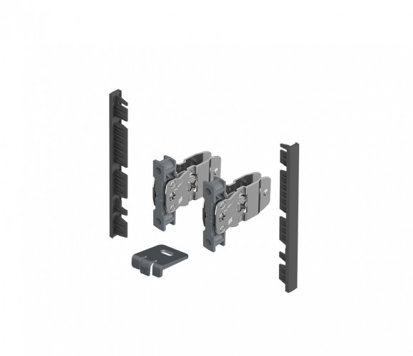 9257619 КОМПЛЕКТ СОЕДИНИТЕЛЕЙ ПЕРЕДНЕЙ ПАНЕЛИ ВНУТР. ЯЩИКА AVANTECH YOU,H101,АНТРАЦИТ