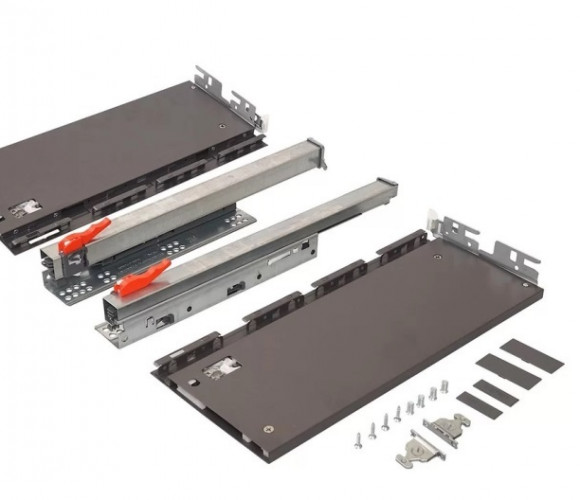 Samet Ящик FLOWBOX H192 PUSH OPEN с довод. 450 Антрацит, 12716813650745