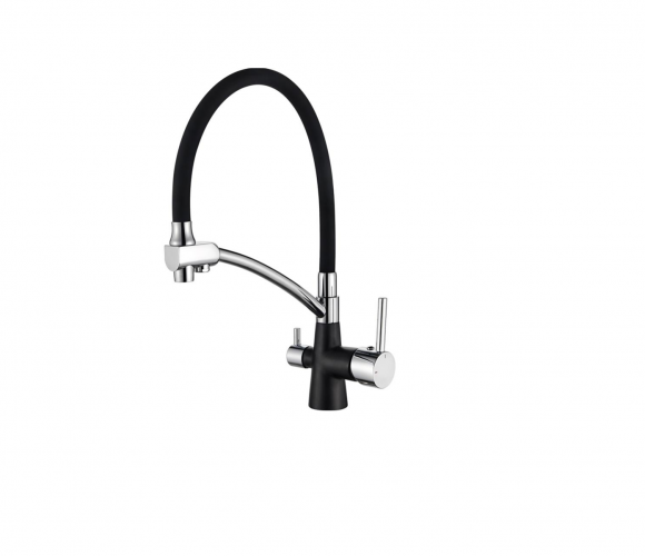 Смеситель Ledeme L4855B-2 Черный/черный/Хром